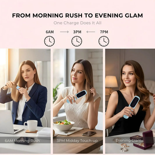 portable hair tool used in travel setting