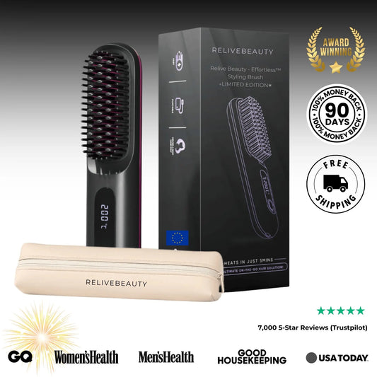GoBrush PRO portable straightener brush for effortless daily styling
